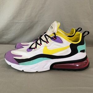 Nike Men’s Athletic Sneakers - White/Yellow/Purple/Teal/Black